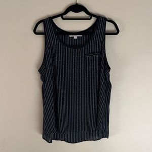 Loft Black/Light Blue Top